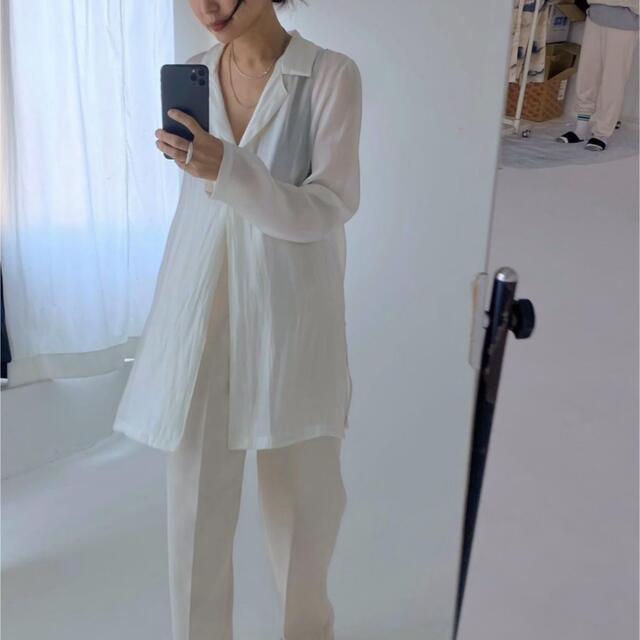 ENOF sheer jacket offwhite イナフ シアージャケット - シャツ