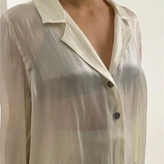 ロク(6 (ROKU))のENOF sheer jacket offwhite イナフ シアージャケット(シャツ/ブラウス(長袖/七分))