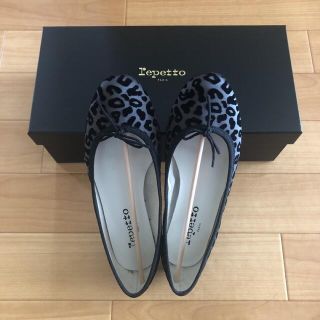 レペット(repetto)のレペット　新作　レオパード　バレエシューズ　34(バレエシューズ)