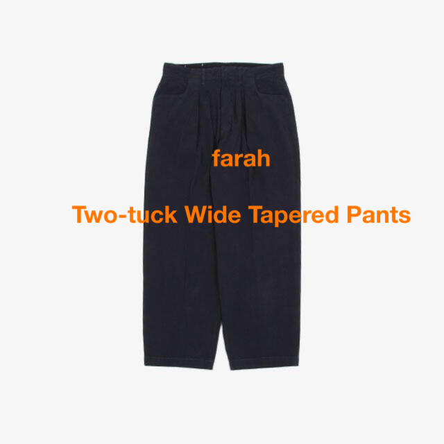 farah Two-tuck Wide Tapered Pants ファーラー