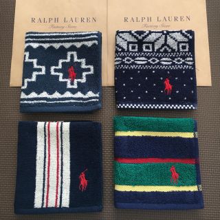 ラルフローレン(Ralph Lauren)の全て新品未使用・タグシール付☆ラルフローレン タオルハンカチ(ハンカチ/ポケットチーフ)