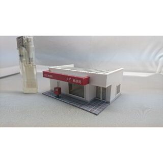 ●オリジナル公共建築模型01●スケール1/150Ｎゲージジオラマ鉄道模型 郵便局(鉄道模型)