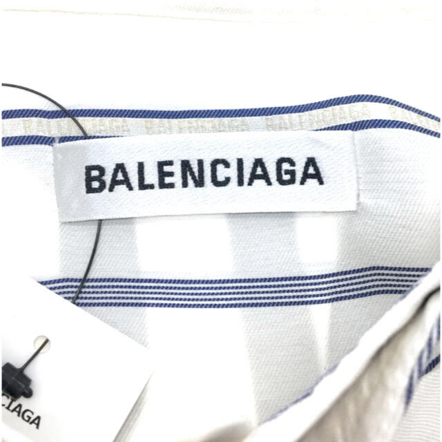 2019ss BALENCIAGA 国内正規品　バックプリントロゴ　シルクシャツ