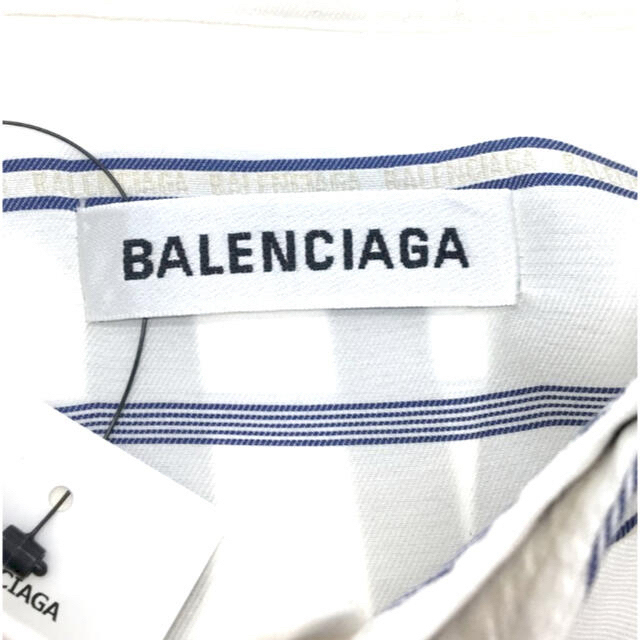 2019ss BALENCIAGA 国内正規品 バックプリントロゴ シルクシャツ