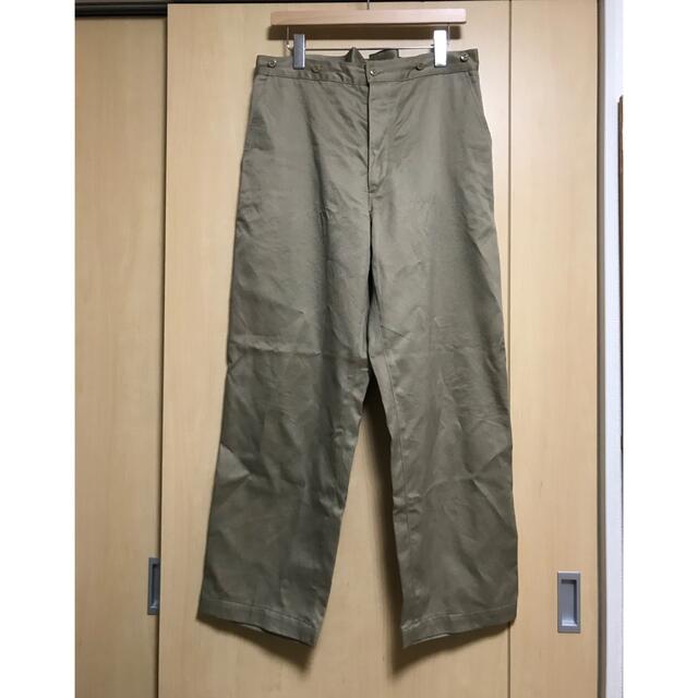 COMOLI(コモリ)のcomoli 22ss コットンチノ オーバーパンツ KHAKI サイズ2 メンズのパンツ(チノパン)の商品写真