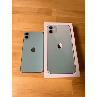 アイフォーン(iPhone)のiPhone11 本体 SIMフリー 128GB グリーン(スマートフォン本体)