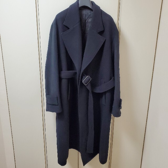 stein(シュタイン)のstein OVERSIZED LESS COAT BLACK コート ブラック メンズのジャケット/アウター(その他)の商品写真