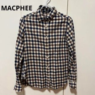 マカフィー(MACPHEE)のTOMORROWLAND　MACPHEE　長袖シャツ　チェック　38(シャツ/ブラウス(長袖/七分))