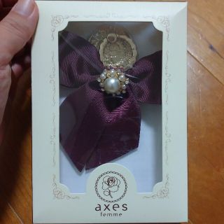 アクシーズファム(axes femme)の【新品未使用】アクシーズファム　スマホリング　ワイン色(その他)