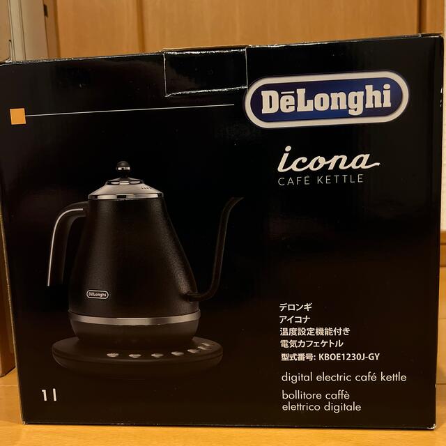 39Longhiシリーズ名DeLonghi アイコナ 温度調節電気ケトル KBOE1230J-GY