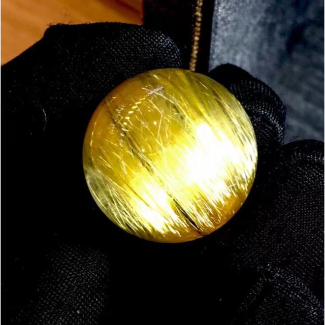高質で安価 【天然】タイチンクオーツ 20mm ルース 各種パーツ