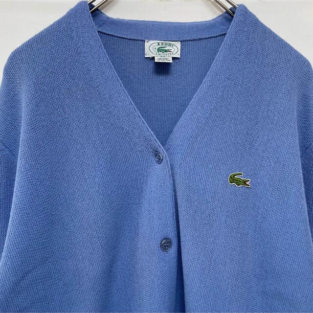 LACOSTE(ラコステ)のLACOSTE ラコステ 長袖 カーディガン ワンポイント刺繍ロゴ レディースM レディースのトップス(カーディガン)の商品写真