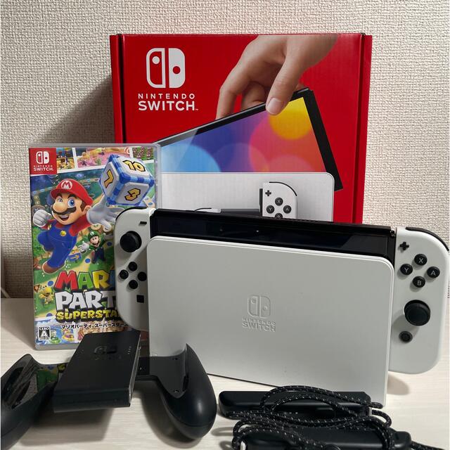 Nintendo Switch 有機EL 本体 ホワイト マリオパーティ 付き