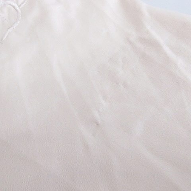 SNIDEL(スナイデル)のスナイデル snidel ブラウス 半袖 丸首 レース 刺繍 花柄 ベージュ F レディースのトップス(シャツ/ブラウス(半袖/袖なし))の商品写真