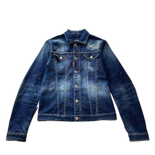 美品】ディースクエアード/ DSQUARED2 デニムジャケット 50 D加工 定番