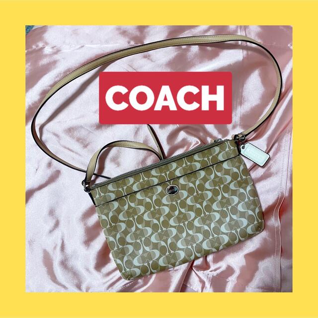 レディース美品❣️ COACH シグネチャー ショルダーバッグ