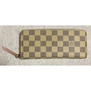 ルイヴィトン(LOUIS VUITTON)の超美品　ルイ・ヴィトン　ダミエ長財布　ホワイト&ピンク(財布)