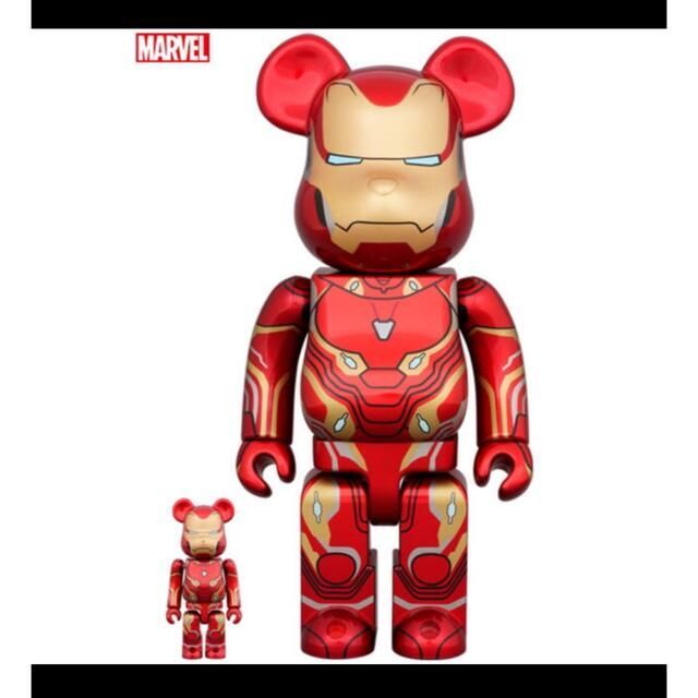 BE@RBRICK(ベアブリック)のBE@RBRICK IRON MAN MARK 50 100％ & 400％ エンタメ/ホビーのフィギュア(その他)の商品写真