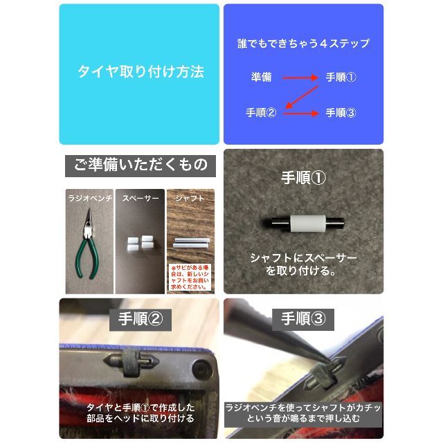 ダイソン掃除機 タイヤ4個 シャフト4本 トルクスドライバー3本セット