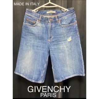 ジバンシィ(GIVENCHY)の本日限定価格！GIVENCHY ジバンシー  ダメージデニムハーフパンツ　30 (デニム/ジーンズ)