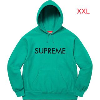 シュプリーム(Supreme)の【新品】Supreme Capital Hooded Dark Aqua XXL(スウェット)