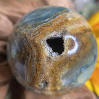 瑪瑙 千層 ジオード 海洋 Ocean jasper 碧玉 丸玉 鉱物標本 原石
