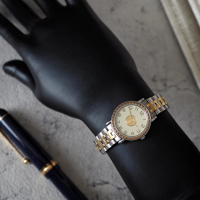 Hermes(エルメス)の美品✨エルメス セリエ コンビ 電池交換済 時計✨カルティエ ロレックス レディースのファッション小物(腕時計)の商品写真