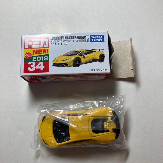 Takara Tomy(タカラトミー)のトミカ　No34 ランボルギーニ　ウラカン　ペルフォルマンテ(初回特別仕様) エンタメ/ホビーのおもちゃ/ぬいぐるみ(ミニカー)の商品写真