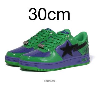 アベイシングエイプ(A BATHING APE)のBAPE STA MARVEL HULK ハルク US12(スニーカー)