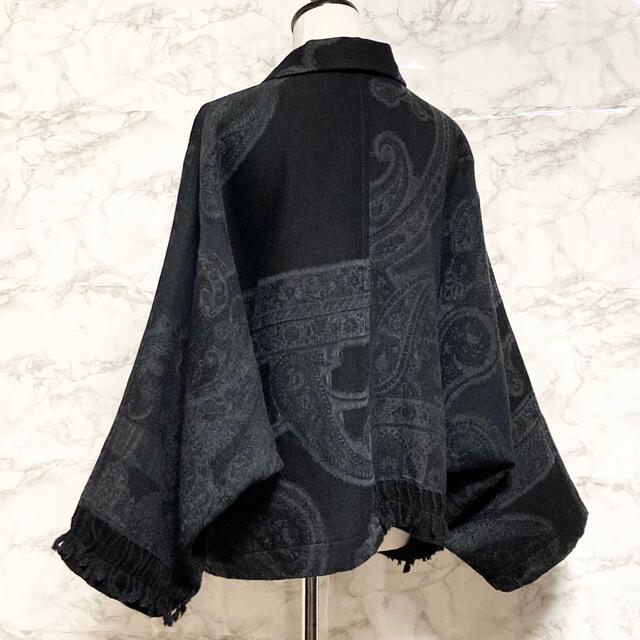 Yohji Yamamoto(ヨウジヤマモト)の【極美品 19AW】Yohji Yamamoto ペイズリー刺繍ドルマンJKT レディースのジャケット/アウター(ブルゾン)の商品写真