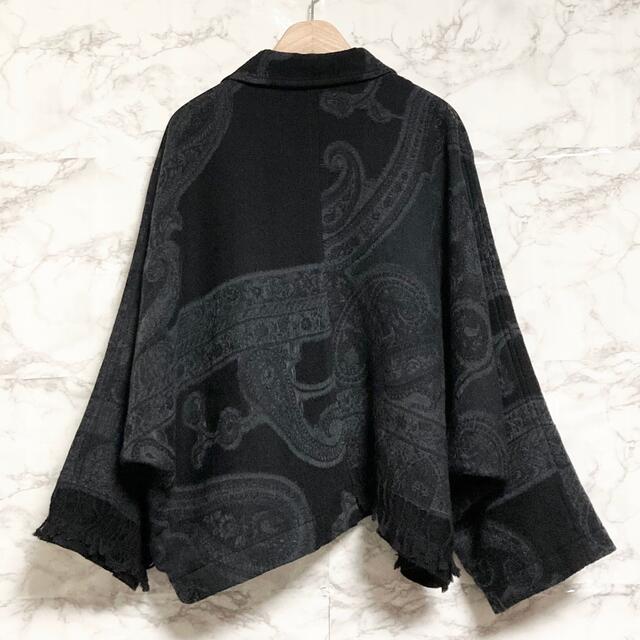 Yohji Yamamoto(ヨウジヤマモト)の【極美品 19AW】Yohji Yamamoto ペイズリー刺繍ドルマンJKT レディースのジャケット/アウター(ブルゾン)の商品写真