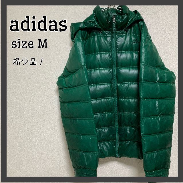 adidas(アディダス)の【訳あり！】アディダス　ダウン メンズ　M　緑　ジャケット　グリーン　レディース メンズのジャケット/アウター(ダウンジャケット)の商品写真