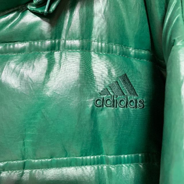 adidas(アディダス)の【訳あり！】アディダス　ダウン メンズ　M　緑　ジャケット　グリーン　レディース メンズのジャケット/アウター(ダウンジャケット)の商品写真