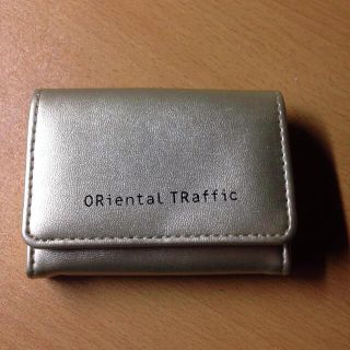 オリエンタルトラフィック(ORiental TRaffic)のカードケース  ゴールド  新品(名刺入れ/定期入れ)