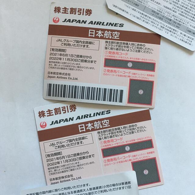 JAL 株主優待割引券　2枚