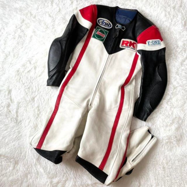 MFJ公認『F-ONE RACING PRO』レザーツナギ レーシングスーツ メンズのジャケット/アウター(ライダースジャケット)の商品写真