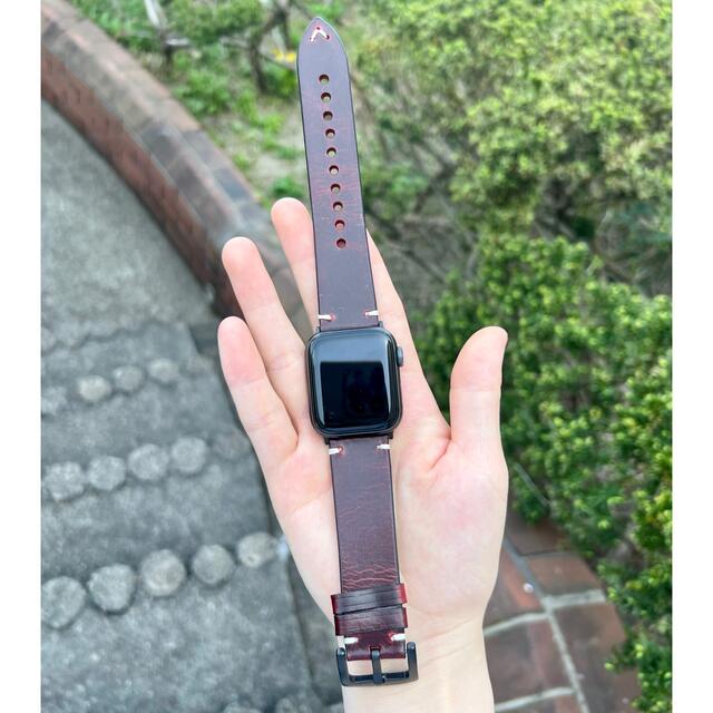 アップルウォッチレザーバンド　あっぷる　SE apple watch 6, 7 メンズの時計(レザーベルト)の商品写真