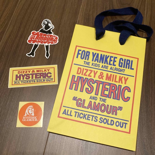 HYSTERIC GLAMOUR(ヒステリックグラマー)の【専用❗️】ヒステリックグラマー  ショップ袋　ステッカー　セット メンズのファッション小物(その他)の商品写真