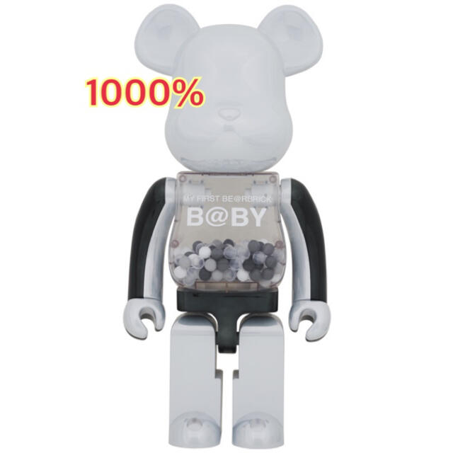 BE@RBRICK(ベアブリック)のMY FIRST BE@RBRICK B@BY BLACK WHITE 1000 エンタメ/ホビーのフィギュア(その他)の商品写真