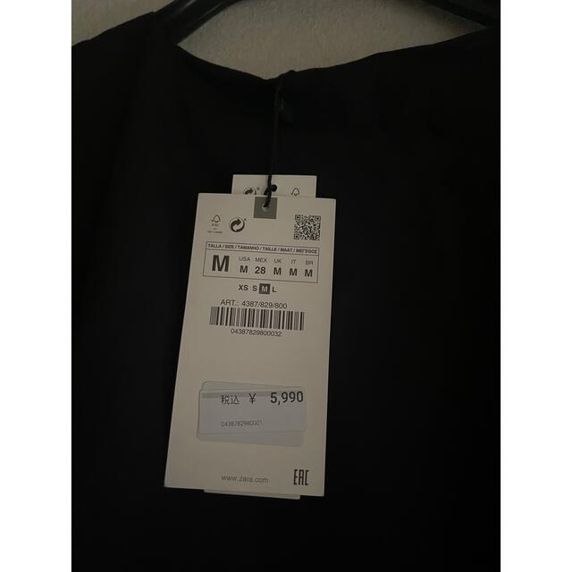 ZARA コントラスト トップステッチ ミディワンピース 3