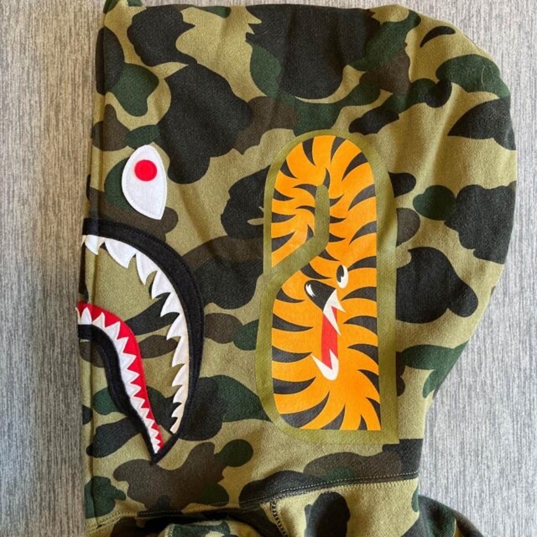 初期】A BATHING APE®シャークパーカー カモ フランケンタグ - www