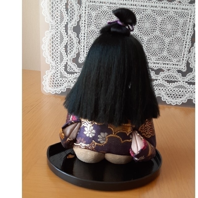 木目込み人形(真多呂) 手作り完成品 蹴鞠(けまり) 紫の通販 by