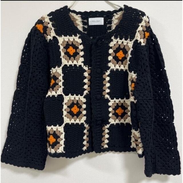 HOLIDAY CROCHET MINI CARDIGAN★別注品ジャケット/アウター