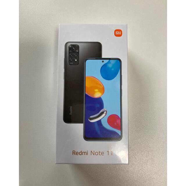 Xiaomi Redmi Note 11 グラファイトグレー64GB 新品未開封