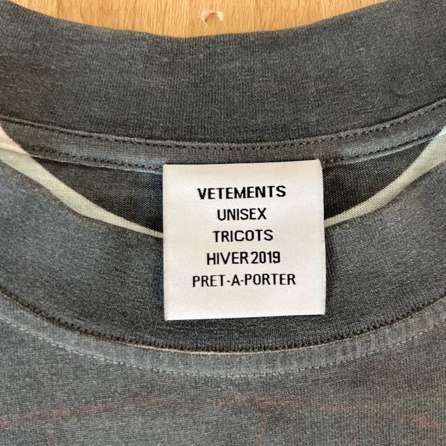 VETEMENTS OVERSIZED I LOVE SLUTS TEE 転写
