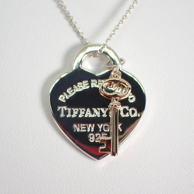 Tiffany & Co. - ティファニー ハートタグ キー ペンダント/ネックレス