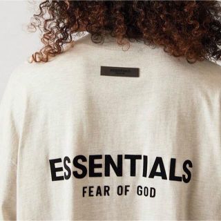 フィアオブゴッド(FEAR OF GOD)の【新作】ESSENTIALS/背中フロッキーロゴ/長袖Tシャツ【M】L.OAT(Tシャツ/カットソー(七分/長袖))