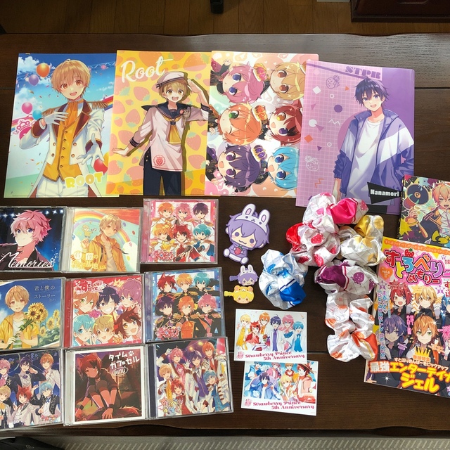 すとぷり まとめ売り CD、鏡(ミラー)クリアファイル、前髪クリップ