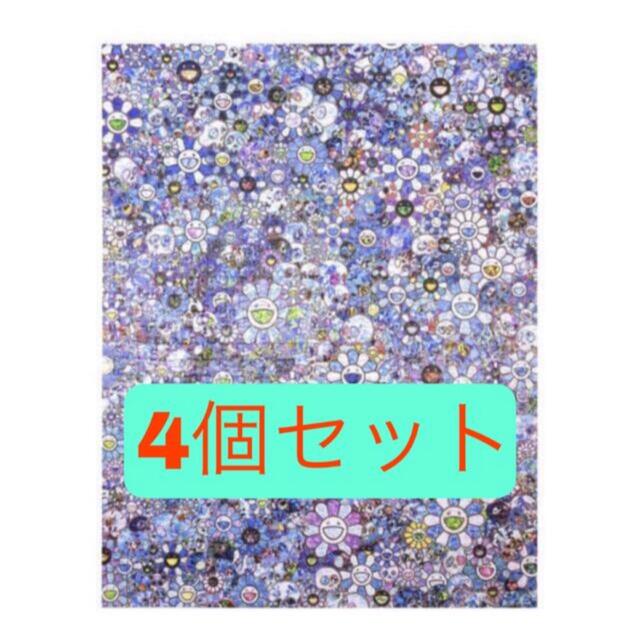 村上隆 パズル SKULLS FLOWERS BLUE SIGNAL 4個セット