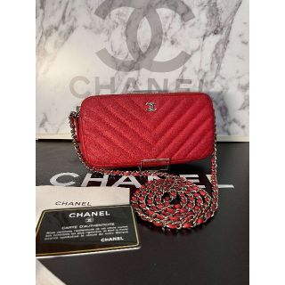 CHANEL - ☆正規超美品☆シャネル チェーンウォレット Vステッチ